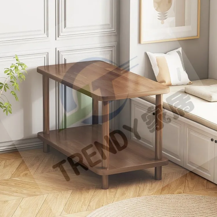 沙发边几侧边柜小户型家用简约现代桌子小茶几卧室床头实木小方桌