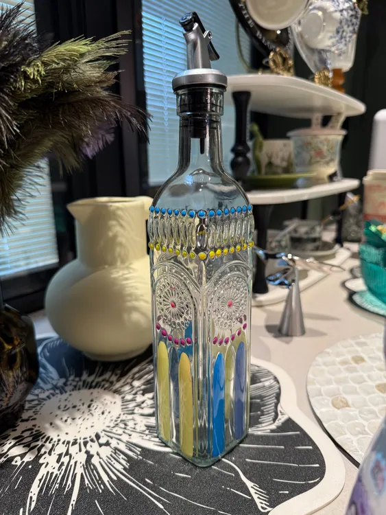 油壶瓶城市机能风泡酒欧若精灵风油壶彩色瓶装