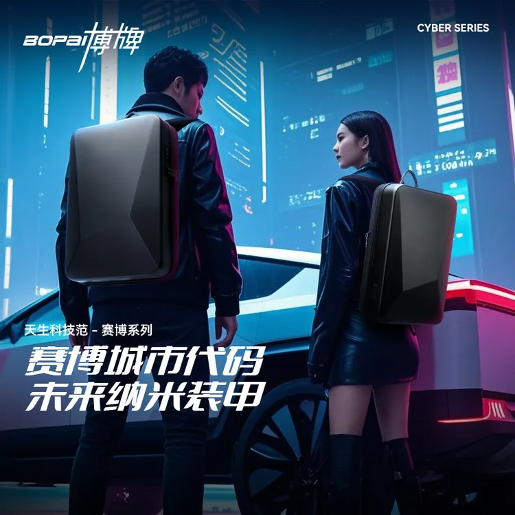 M3背包男双肩包时尚电竞包17寸游戏本硬壳休闲电脑包