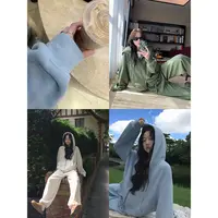 张贝贝 云柔颗粒绒 绒面肌理 休闲懒人套装 EP07