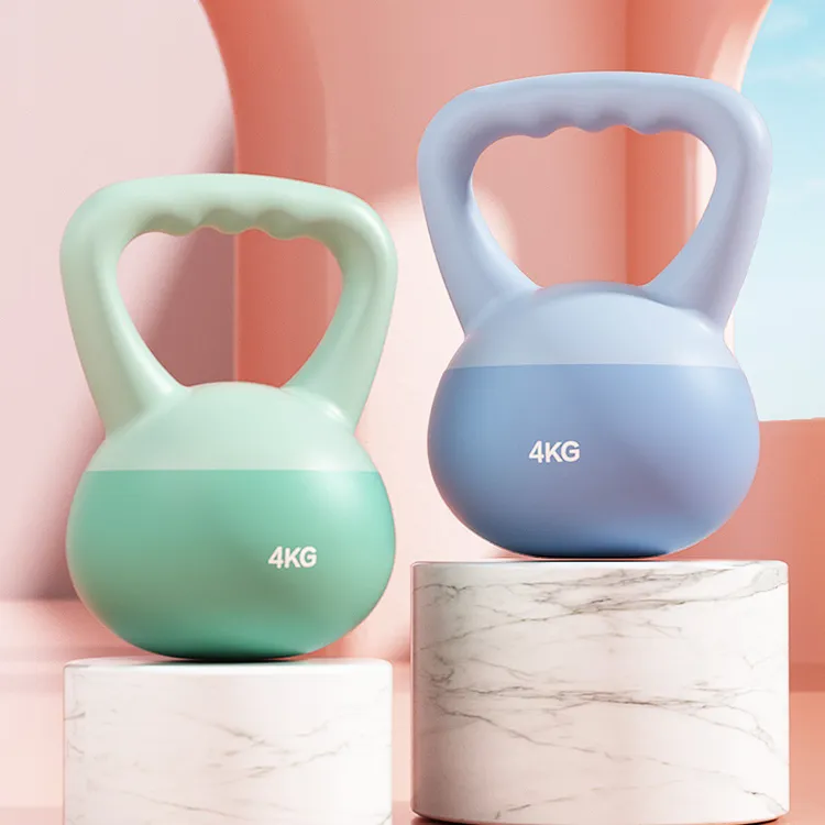 壶铃软质女士家用 健身软体壶铃 练摇摆卷腹臀桥深蹲防滑提壶哑铃
