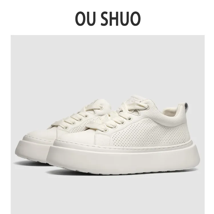夏季新款黑武士男士时尚休闲鞋厚底小白鞋百搭潮流低帮白色潮鞋