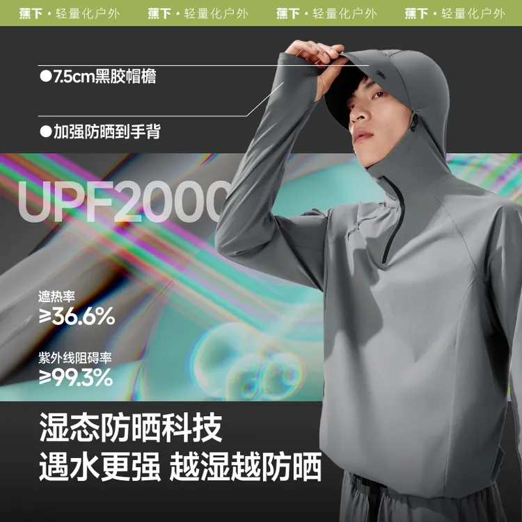 【涉水上装】蕉下男士户外涉水服套装运动透气防晒速干WR08625sp