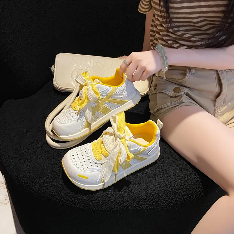 德训鞋子女款爆款2025新款百搭多巴胺夏季小众2025今年流行小白鞋