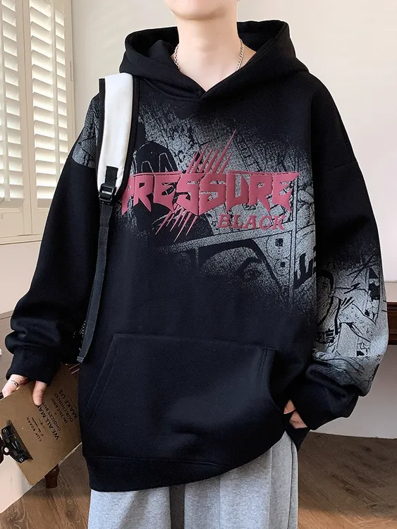 轻奢潮牌2025新款秋冬季男士美式连帽卫衣青少年宽松痞帅外套爆款