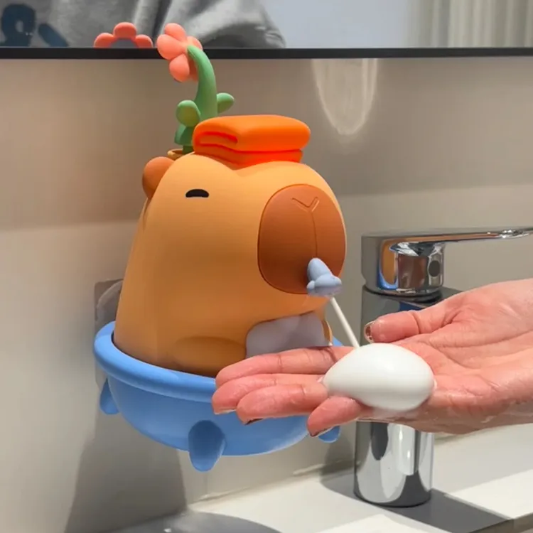 SHANN·卡皮巴拉起泡机生日礼物实用沐浴洗脸气泡可爱洗手机