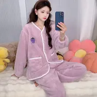 线下款冬季加绒居家睡衣居家服