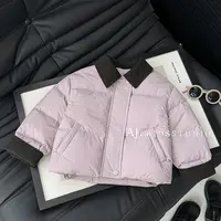 【芋泥欧包】阿卷冬装男女童撞色灯芯绒拼接厚款保暖棉服MPG7418