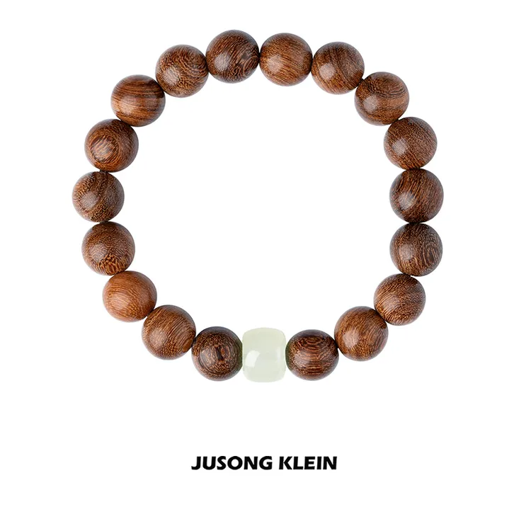 Jusong klein 非金属木质手链 圆珠木质手串民族风男女通用手链