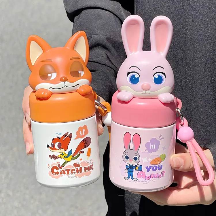 疯狂动物城保温杯女生可爱高颜值水杯迷你口袋杯儿童随手直饮杯子