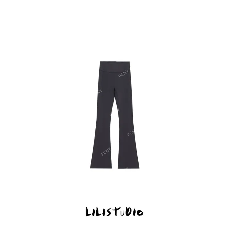 PCNY不理理“优越线条”修身显瘦百搭空气层加绒瑜伽微喇裤