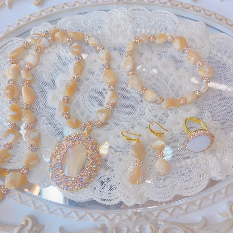 非金属亚克力项链 货号9040非金属四件套sadap项链