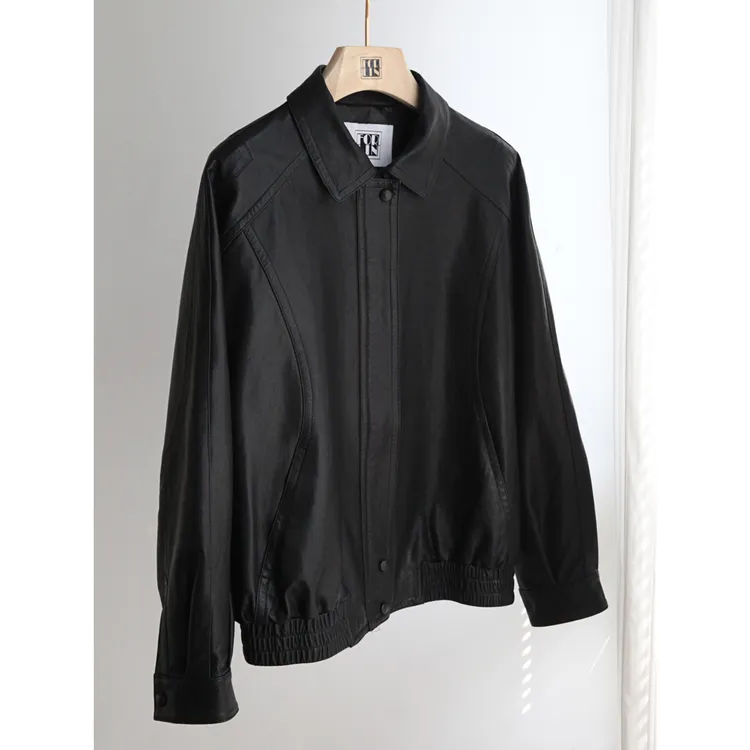Forlin 芙临  经典复古进口小羊皮外套夹克HT19102