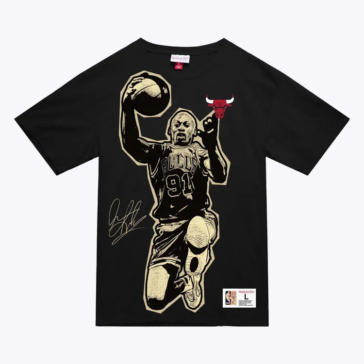 MITCHELL&NESS罗德曼/奥尼尔/加内特/艾佛森/卡特球星IP美式宽松T