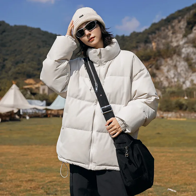 XIYU潮牌新国标90鸭绒羽绒服男女款2024冬季防风立领休闲户外套女