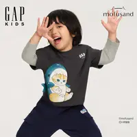 【mofusand 猫福珊迪联名】Gap男女幼童2025秋季新长袖T恤829279