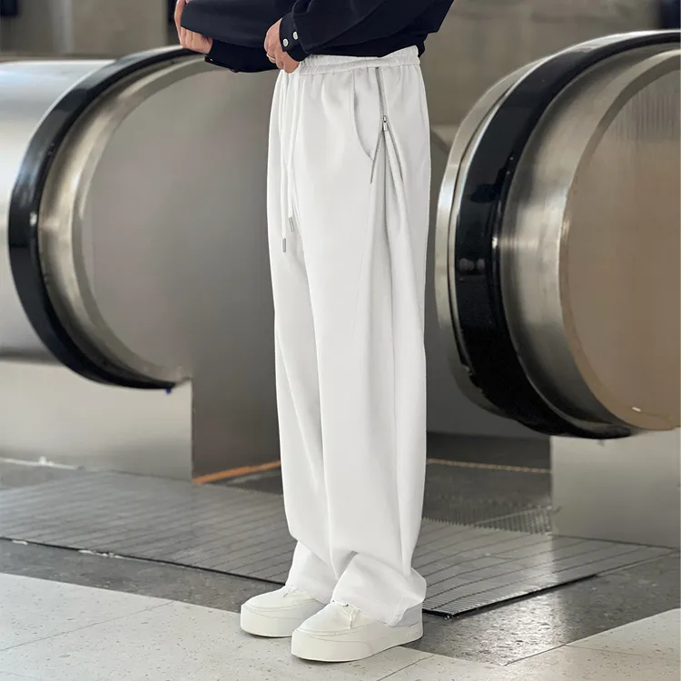 NO22WEAR【太空棉造型裤】高级感拉链设计款保暖卫裤男士秋季休闲裤