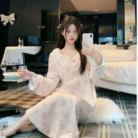彭裳裳【绒绒日光】女款套装家居服纯欲轻奢宽松气质时尚睡衣