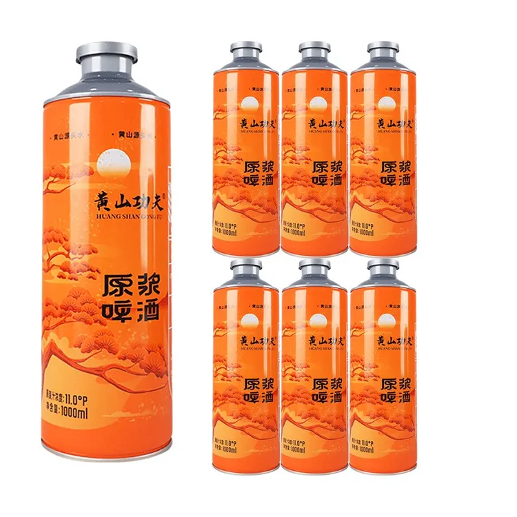 黄山功夫11°P荞麦原浆精酿啤酒1L*6桶装苦荞口感