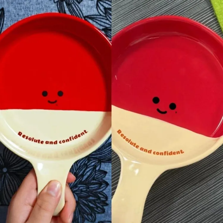 笑脸陶瓷手柄碗泡面碗个人专用碗水果碗