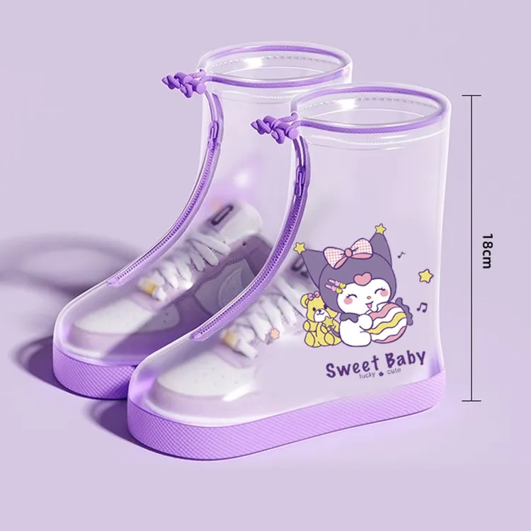 儿童雨鞋鞋套防水防滑男童女童防雨脚套小学生加厚高筒雨靴套水鞋