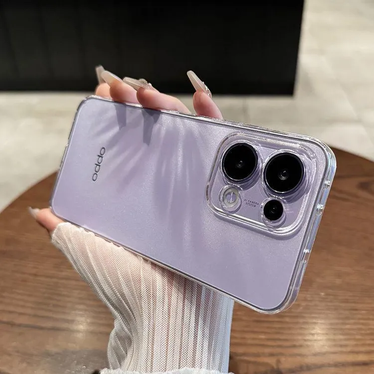 适用OPPOreno13pro手机壳新款超薄透明无边框OPPOreno12硬壳全包