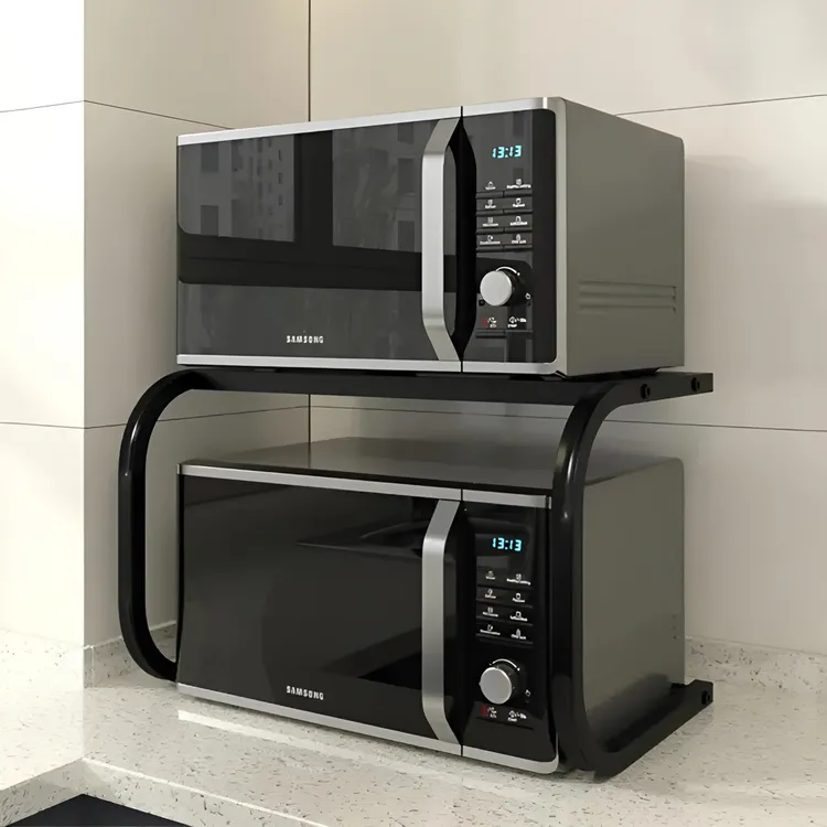 双层微波炉置物架厨房置物架微波炉架电饭煲置物架微波炉架置物架