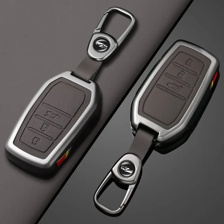 丰田凯美瑞钥匙套亚洲龙卡罗拉格瑞维亚皇冠普拉多汉兰达车包扣壳