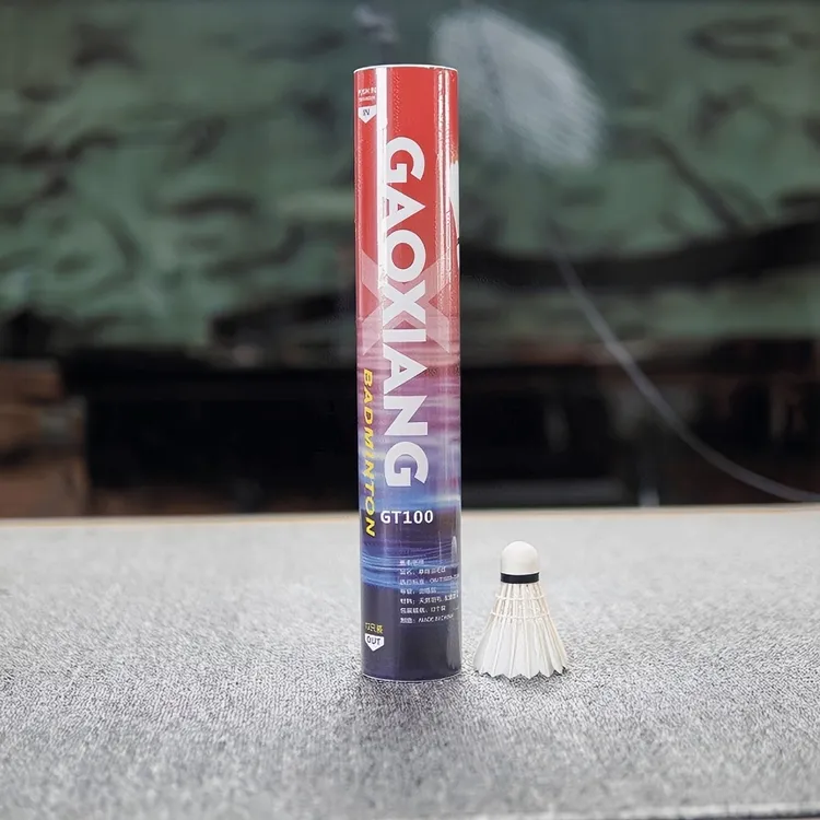GT100鹅毛羽毛球特粗一级全圆拉直业余比赛训练飞行稳定12只装源