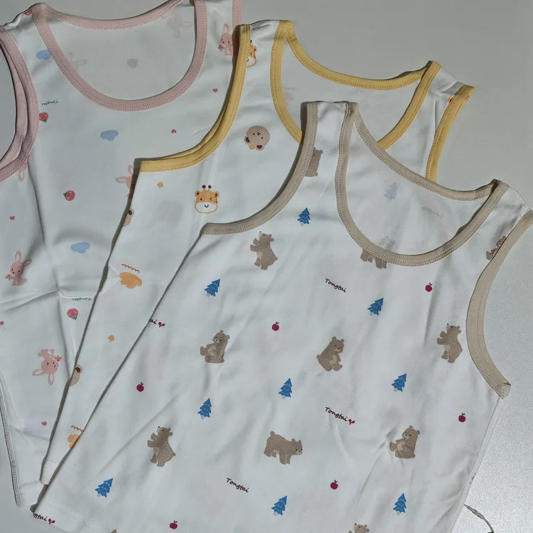 宝宝5-6周岁纯棉背心两件装