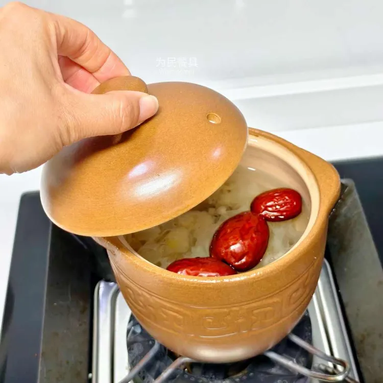 平定亮晶晶砂锅无釉无涂层炖盅耐高温瓦罐家用炖盅陶瓷带盖煨汤