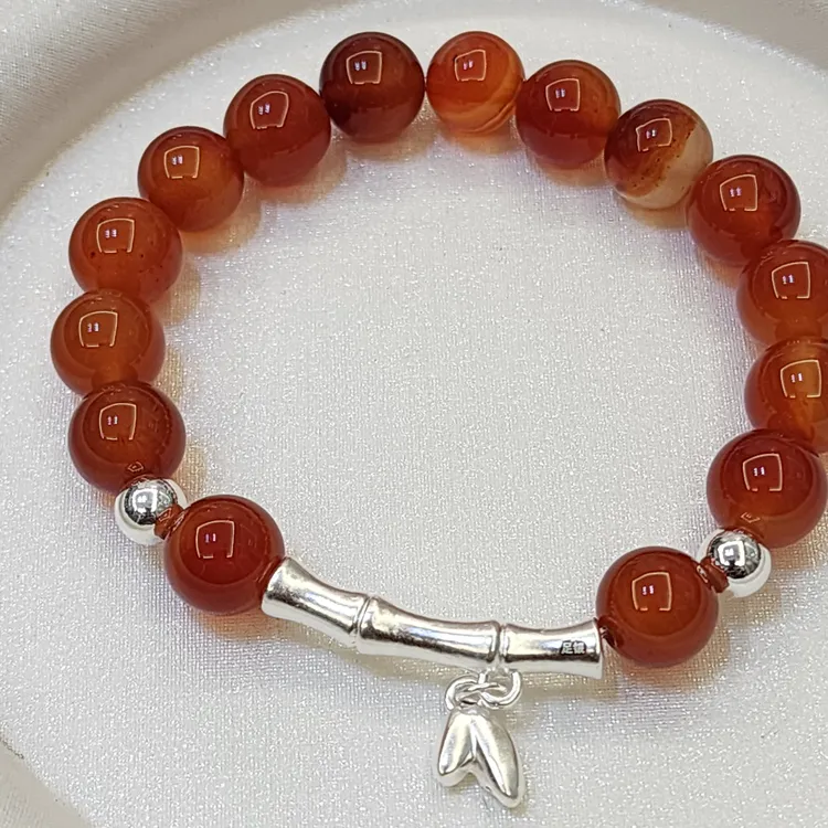 足银手镯 足银手链 民族风简约设计男女通用情侣饰品纯银时尚