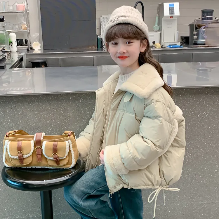 女童棉服2025新款冬季儿童外套夹棉女孩棉衣短款大童棉袄冬装洋气