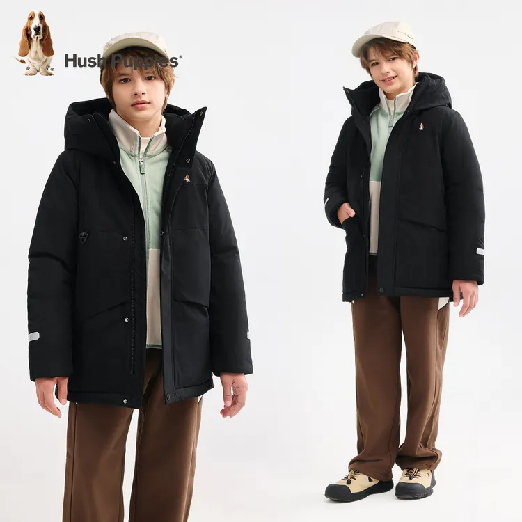 【工装棉服】暇步士童装2025年秋季新款儿童棉服外套保暖简约