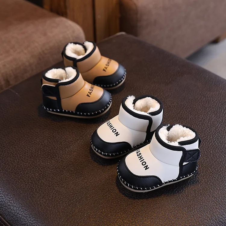 2025新款冬季婴儿棉靴保暖雪地靴步前鞋0一1岁男女宝宝鞋加绒软底