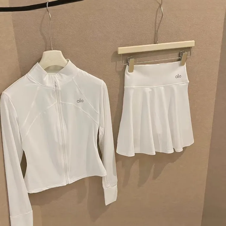 ALO后妈裙2025新款爆款洋气alo漫画腰套装夏季瑜伽服速干高级
