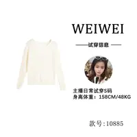 HUIERMAN/慧尔曼修身小麦穗套头针织衫【10885】