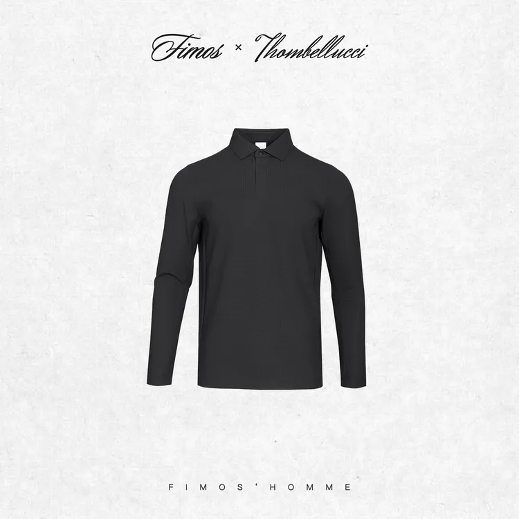 ★【体制内商务通勤】冬季男士新款石墨碳素绒翻领POLO衫 HT42