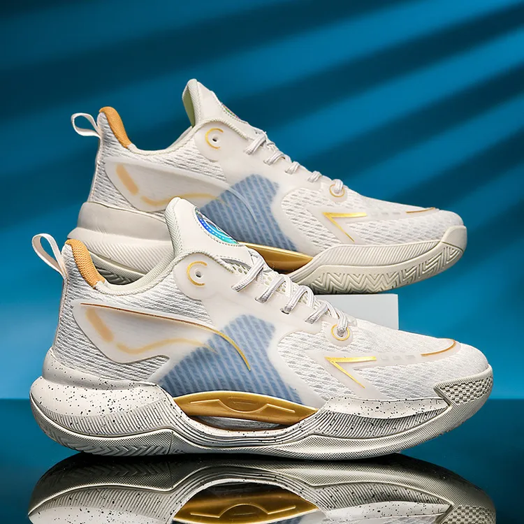 夏季新款篮球鞋高品质超轻V2夜光会响MD+TPU+橡胶底