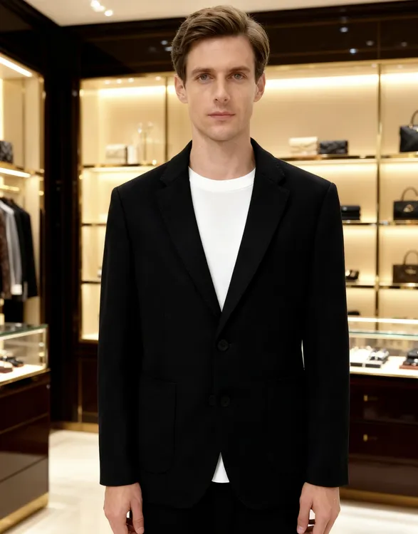 【羊毛西装】男士秋冬立体修身羊毛西装商务简约时尚休闲西服小西装