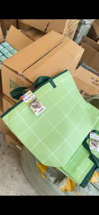 8月25号 发2个！绿色购物袋手提包30X43X12CM NO.退.NO换