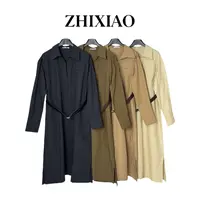 【ZHIXIAO】秋冬新款：长款风衣外套84198