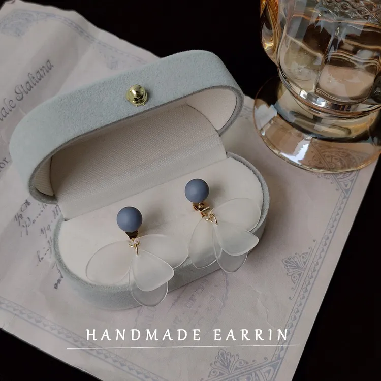 合金耳饰 925银针仙气女森系耳饰耳环超仙耳钉气质温柔原创设计