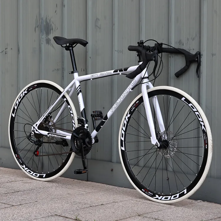 变速死飞自行车成年人男女学生单车超轻公路赛车高颜值实心胎网红