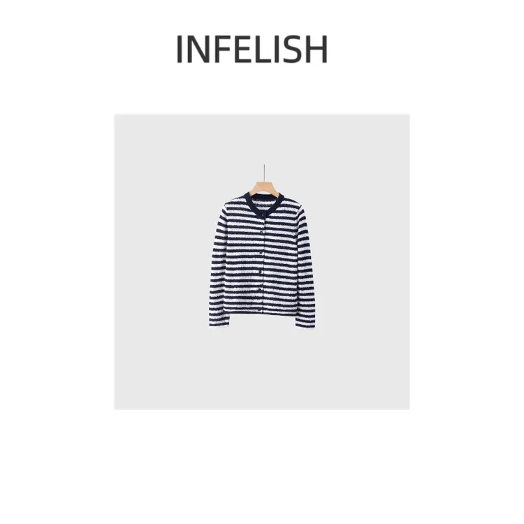 晓夏自制 “拉达条纹” 25早秋 柜柜货！奶酪千层超柔软显瘦百搭开衫