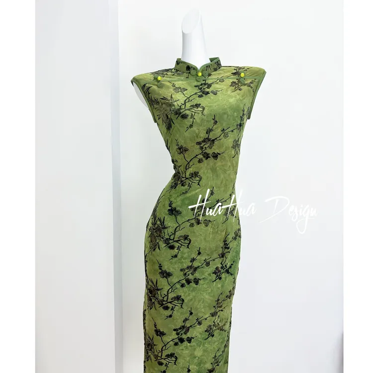 苏故里【池漾】文艺复古无袖日常旗袍优雅立领显瘦修身衣长