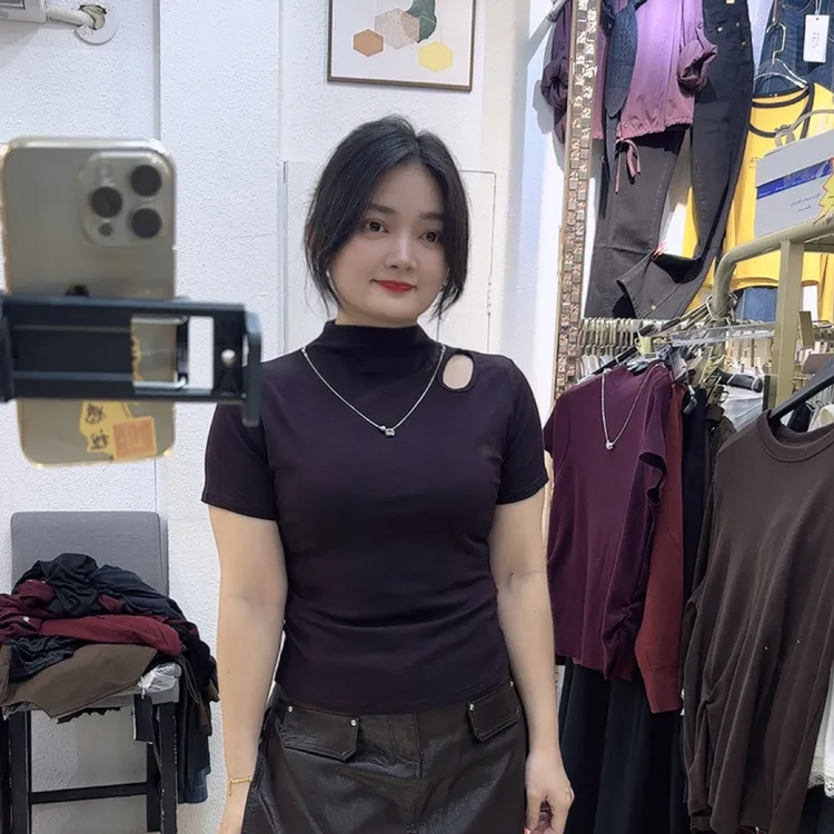 气质修身打底上衣