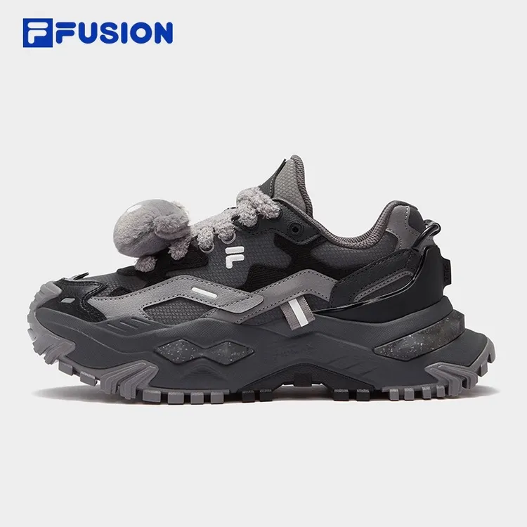 【硬糖】FUSION斐乐潮牌硬糖鞋女鞋厚底百搭黑色老爹鞋增高鞋休闲鞋