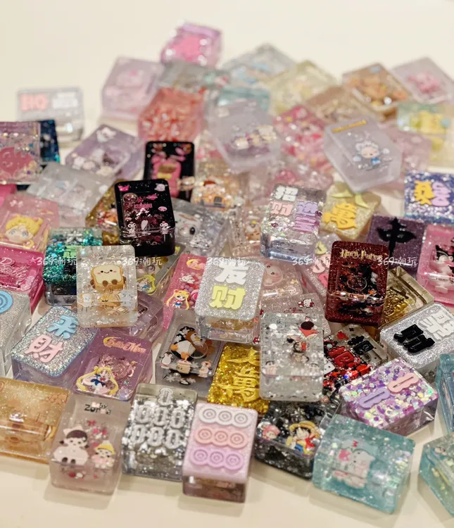 42号滴胶纯手工麻将摆件