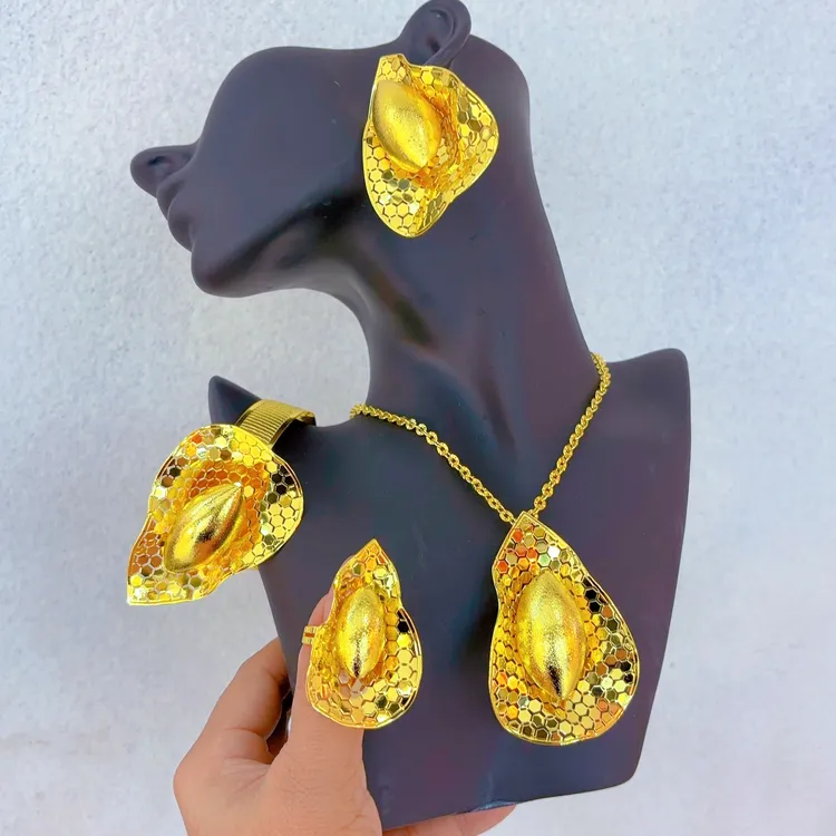 铜合金项链 时尚爆套装509-28-9百搭简约欧美轻奢气质复古古风